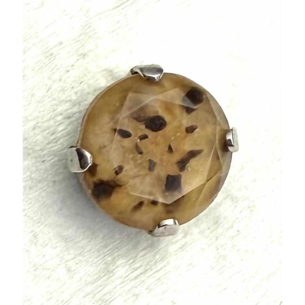 NEW MARIANA women's studs earrings in beige/brown